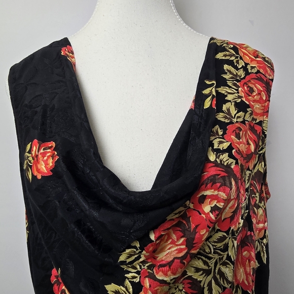 April Cornell Sleeveless Floral Blouse, Size L (Ptp 20") - Picture 4 of 6